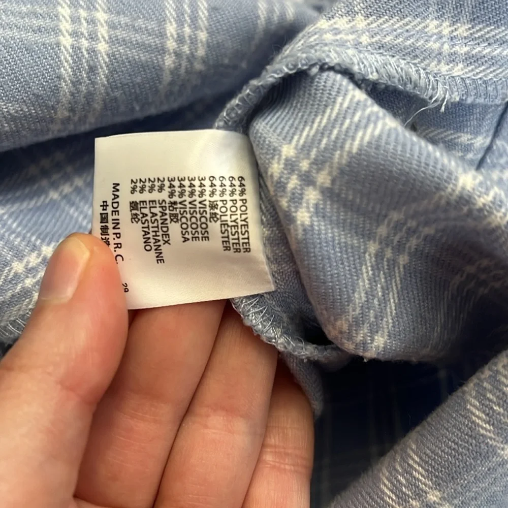 Blue plaid John galt skirt - Picture 6 of 6